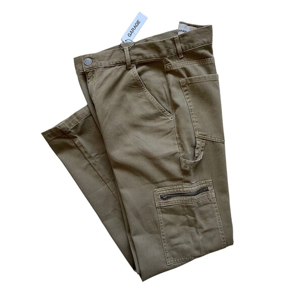 Garage For All Cargo Pant Unisex Mens Womens Size 30 Green Inclusive Skater - Picture 2 of 11